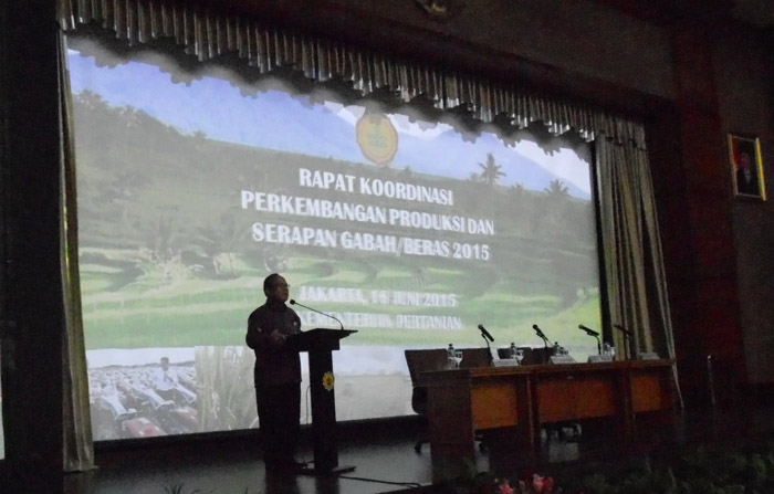 Rakor Produksi dan Serapan Gabah/Beras 2015 Dibuka Mentan